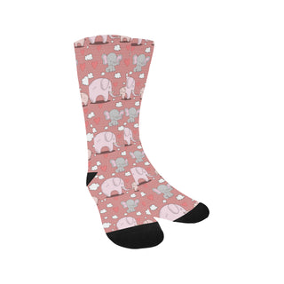 Elephant Pattern Trouser Socks - TeeAmazing