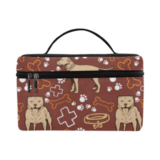 Staffordshire Bull Terrier Pettern Cosmetic Bag/Large - TeeAmazing
