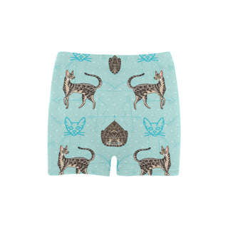 Serengeti Cat Briseis Skinny Shorts (Model L04) - TeeAmazing