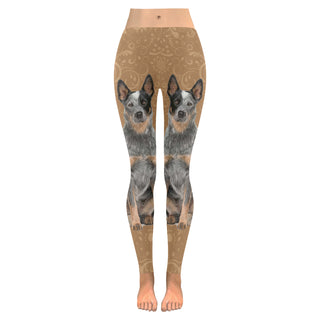 Australian Cattle Dog Lover Low Rise Leggings (Invisible Stitch) (Model L05) - TeeAmazing