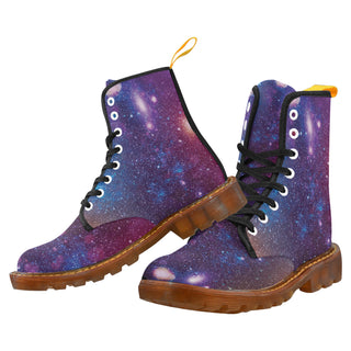 Galaxy Black Boots For Men - TeeAmazing