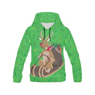 Reindeer Christmas All Over Print Hoodie for Women - TeeAmazing