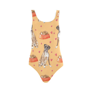 Boxer Water Colour Pattern No.1 Vest One Piece Swimsuit - TeeAmazing