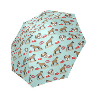 Boxer Pattern Foldable Umbrella - TeeAmazing