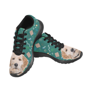 Australian Goldendoodle Black Sneakers Size 13-15 for Men - TeeAmazing