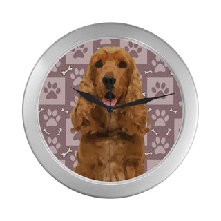 American Cocker Spaniel Silver Color Wall Clock - TeeAmazing