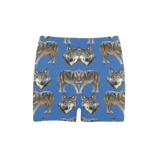 Wolf Pattern Briseis Skinny Shorts - TeeAmazing