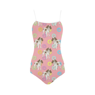 Cavalier King Charles Spaniel Water Colour Pattern No.1 Strap Swimsuit - TeeAmazing