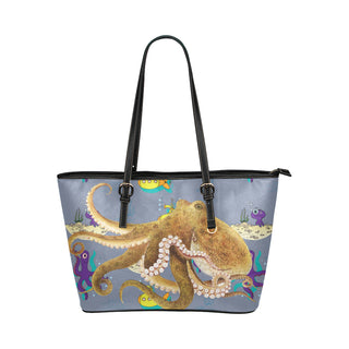Octopus Leather Tote Bag/Small - TeeAmazing