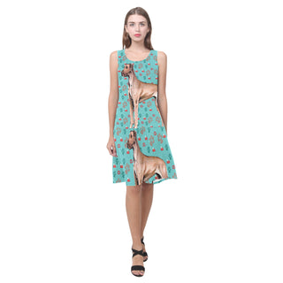 Smart Great Dane Sleeveless Splicing Shift Dress - TeeAmazing