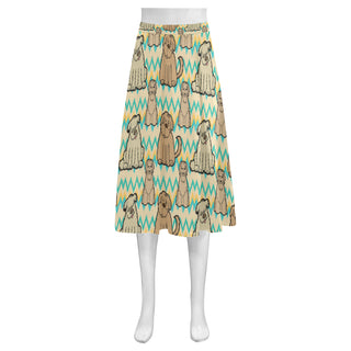 Briard Mnemosyne Women's Crepe Skirt (Model D16) - TeeAmazing