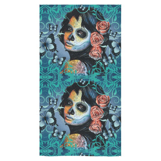 Sugar Skull Tattoo Bath Towel 30"x56" - TeeAmazing