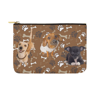 Chiweenie Pattern Carry-All Pouch 12.5''x8.5'' - TeeAmazing