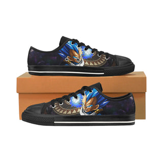 Vegeta SSGSS DBZ Black Men's Classic Canvas Shoes/Large Size - TeeAmazing