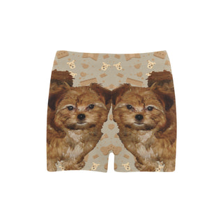 Shorkie Dog Briseis Skinny Shorts (Model L04) - TeeAmazing