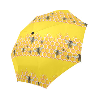 Bee Pattern Auto-Foldable Umbrella - TeeAmazing