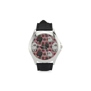 Puli Dog Women's Classic Leather Strap Watch - TeeAmazing