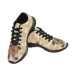 Greyhound Lover Black Sneakers for Men - TeeAmazing
