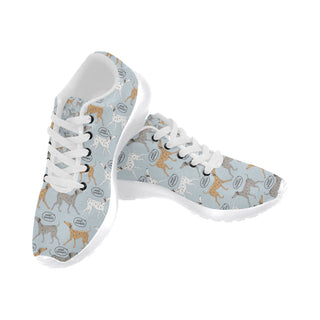Italian Greyhound Pattern White Sneakers Size 13-15 for Men - TeeAmazing
