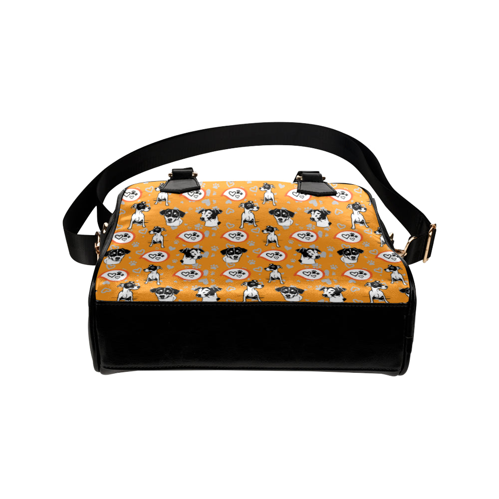 Jack Russell Terrier Pattern Shoulder Handbag - TeeAmazing