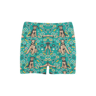 Airedale Terrier Pattern Briseis Skinny Shorts - TeeAmazing