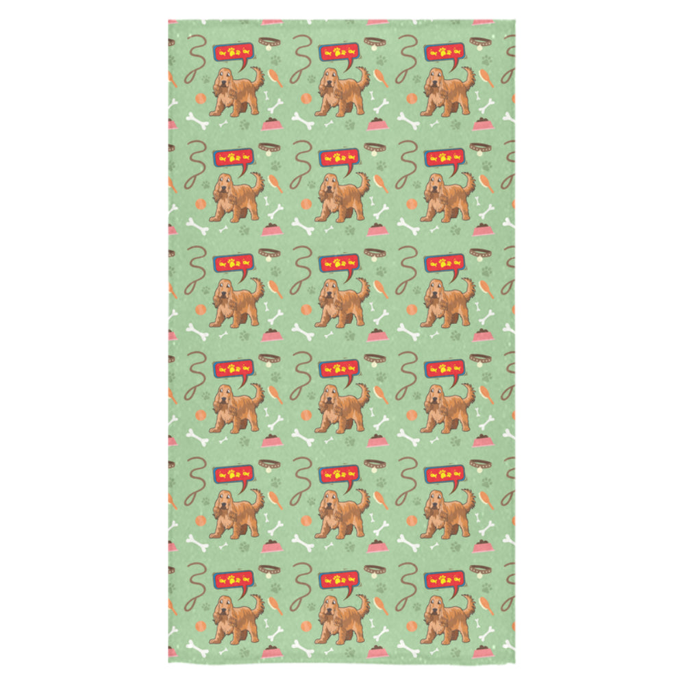 American Cocker Spaniel Pattern Bath Towel 30"x56" - TeeAmazing