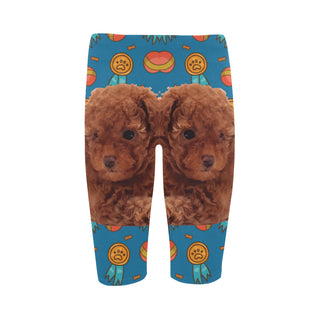 Baby Poodle Dog Hestia Cropped Leggings (Model L03) - TeeAmazing