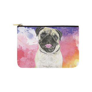 Pug Water Colour No.1 Carry-All Pouch 9.5x6 - TeeAmazing