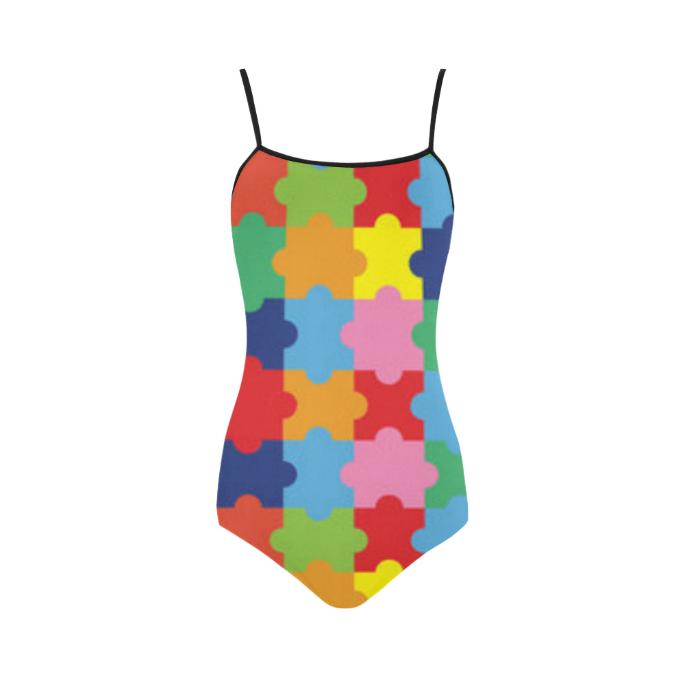 Autism Strap Swimsuit - TeeAmazing