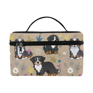 Bernese Mountain Flower Cosmetic Bag/Large - TeeAmazing