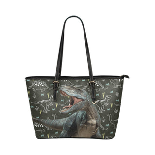 Dinosaur Leather Tote Bag/Small - TeeAmazing