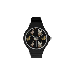 Mallard Duck Unisex Round Plastic Watch - TeeAmazing