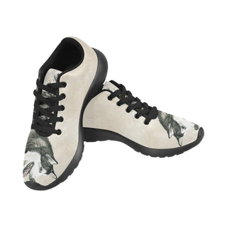Alaskan Malamute Water Colour Black Sneakers Size 13-15 for Men - TeeAmazing