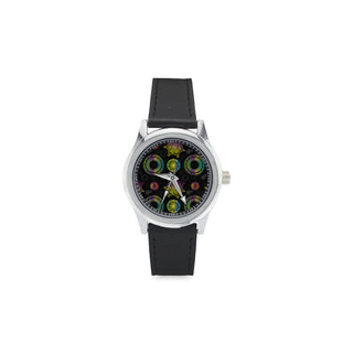 Chakra Kid's Stainless Steel Leather Strap Watch - TeeAmazing