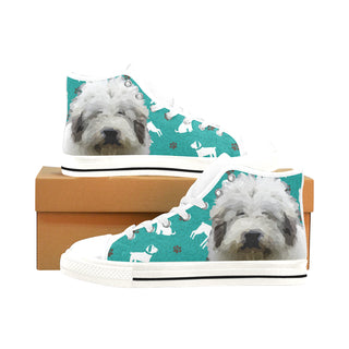 Mioritic Shepherd Dog White Men’s Classic High Top Canvas Shoes /Large Size - TeeAmazing