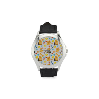 Shih Tzu Pattern Women's Classic Leather Strap Watch - TeeAmazing