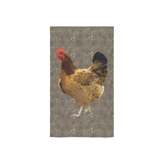 Chicken Footprint Custom Towel 16"x28" - TeeAmazing