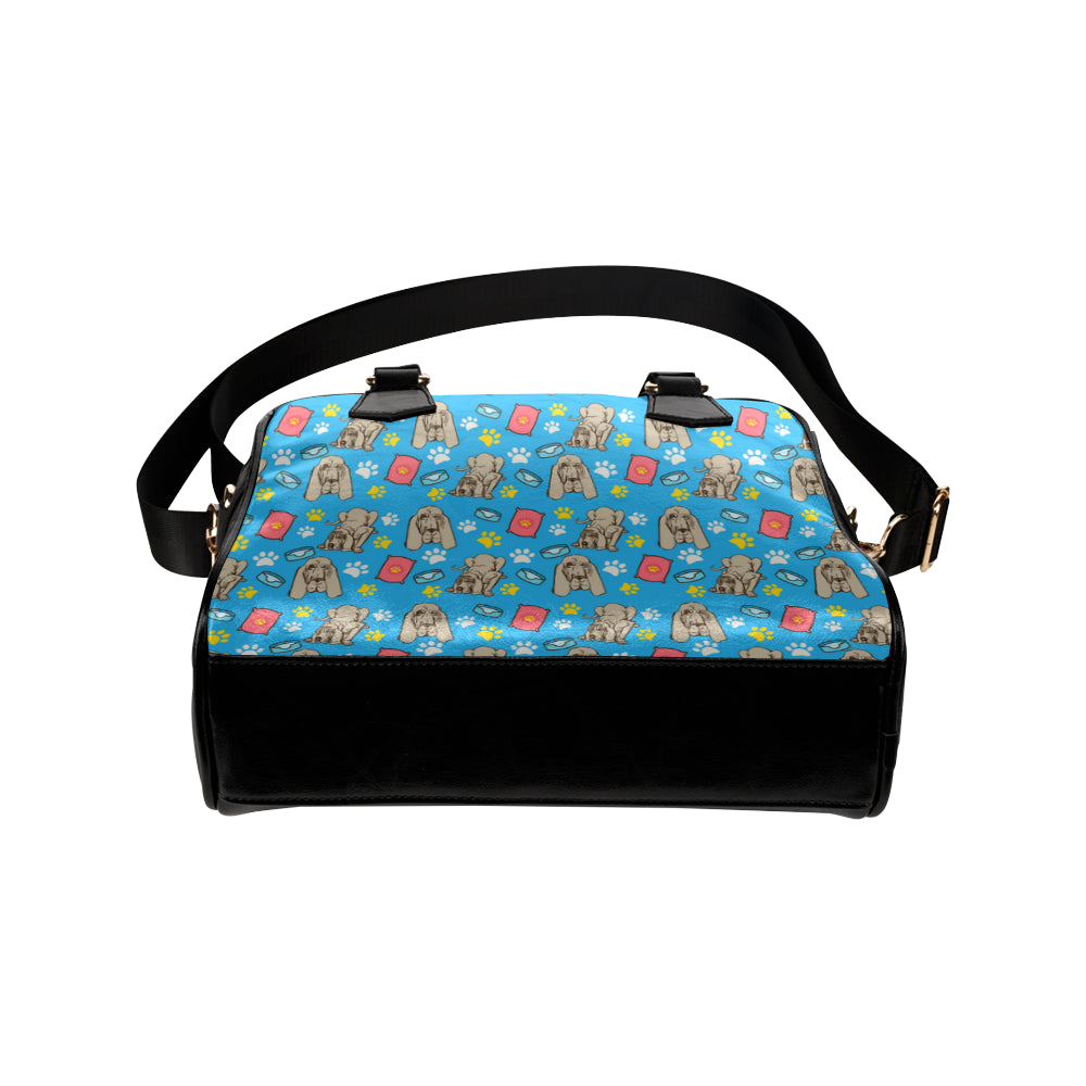 Bloodhound Pattern Shoulder Handbag - TeeAmazing