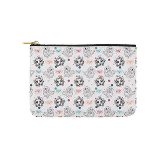 Maltese Pattern Carry-All Pouch 9.5x6 - TeeAmazing