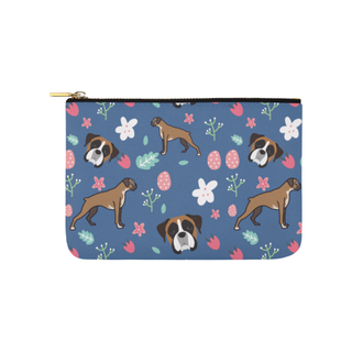 Boxer Flower Carry-All Pouch 9.5''x6'' - TeeAmazing