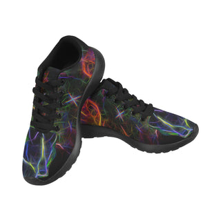 Greyhound Glow Design 3 Black Sneakers for Women - TeeAmazing