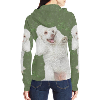 Poodle Lover All Over Print Full Zip Hoodie for Women - TeeAmazing