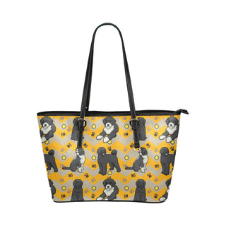Portuguese water dog Leather Tote Bag/Small - TeeAmazing
