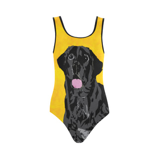 Black Labrador Vest One Piece Swimsuit - TeeAmazing