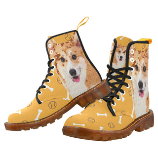 Corgi Black Boots For Men - TeeAmazing