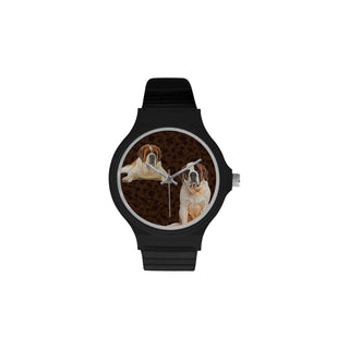 St. Bernard Lover Unisex Round Plastic Watch - TeeAmazing