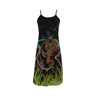 Rottweiler Glow Design 2 Alcestis Slip Dress - TeeAmazing