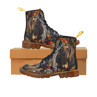 Bloodhound Black Boots For Women - TeeAmazing