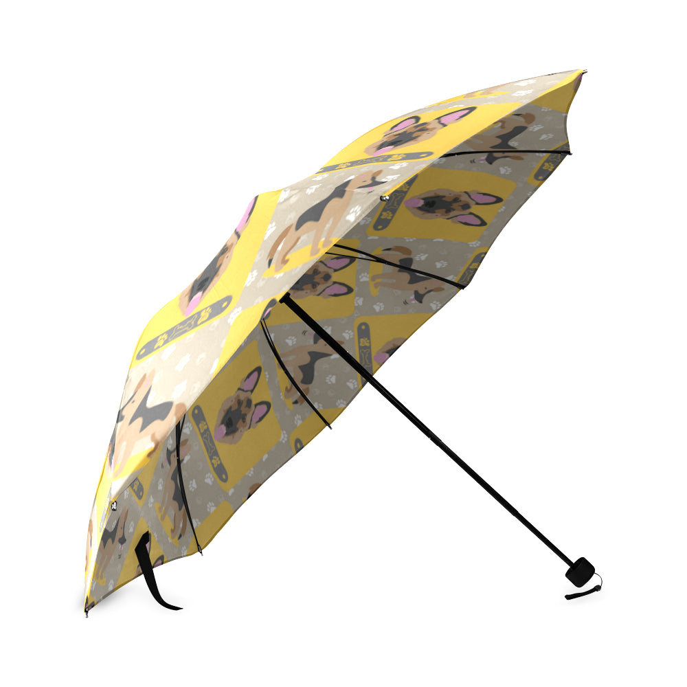German Shepherd Pattern Foldable Umbrella - TeeAmazing