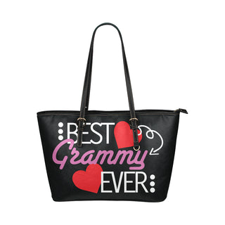 Grammy Leather Tote Bag/Small - TeeAmazing